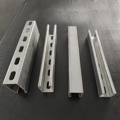 قیمت خوب 41x38mm گرم غوطه ور شده گالوانیزه Unistrut مقاومت در برابر خوردگی کانال C سوراخ آنلاین