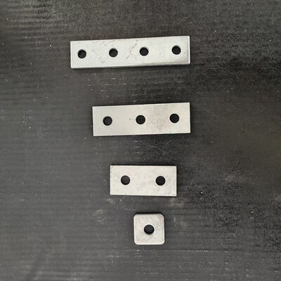 quality Galvanized Steel 4 Hole Flat Joining Plate Customized Straight Metal Connector for Furniture & Framing factory