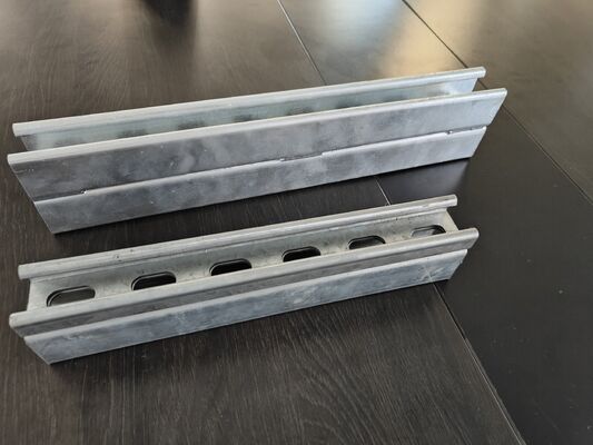 کیفیت 41 × 62 کانال C Strut Hot Dip Galvanized Double Spliced برای سیستم های پشتیبانی MEP متوسط سنگین کارخانه